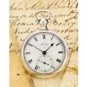 English silver open faced pocket chronometer Circa 1784 and 1809