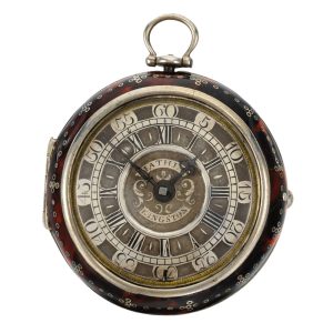 English silver pair cased verge pocket watch Circa 1700