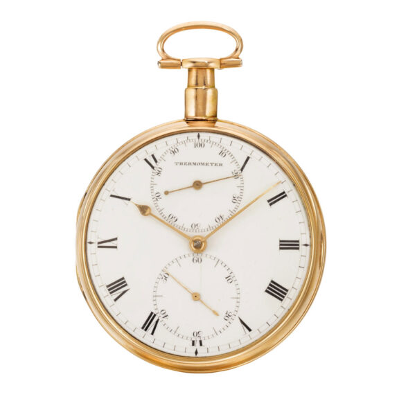 English gold open faced pocket chronometer Circa 1802-1803