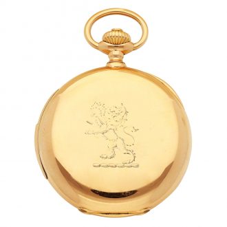 Swiss 18 carat rose gold minute repeating lever watch Circa 1920