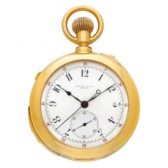 American rose gold hour repeating chronograph Circa 1900