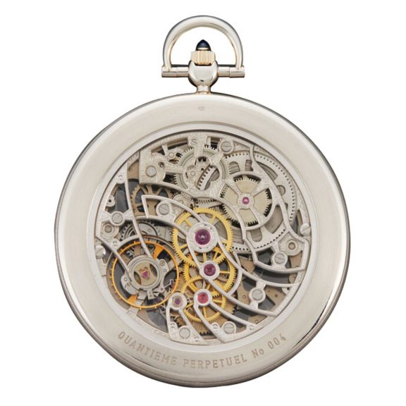 Elegant Swiss 18K white gold complicated watch Circa 1990 Elegant Swiss 18K white gold complicated watch Circa 1990