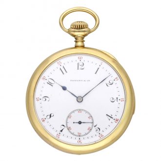 Swiss 18 carat gold open faced repeating lever watch Circa 1907