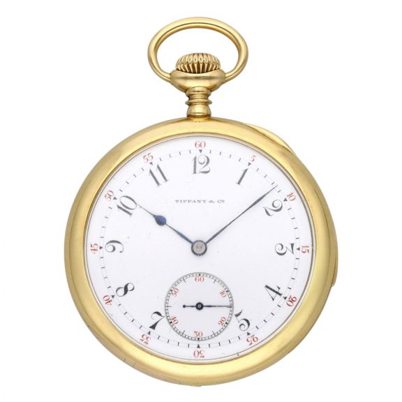 Swiss 18 carat gold open faced repeating lever watch Circa 1907 Swiss 18 carat gold open faced repeating lever watch Circa 1907