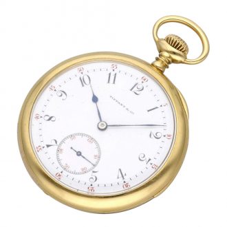 Swiss 18 carat gold open faced repeating lever watch Circa 1907