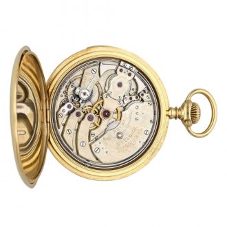 Swiss 18 carat gold open faced repeating lever watch Circa 1907