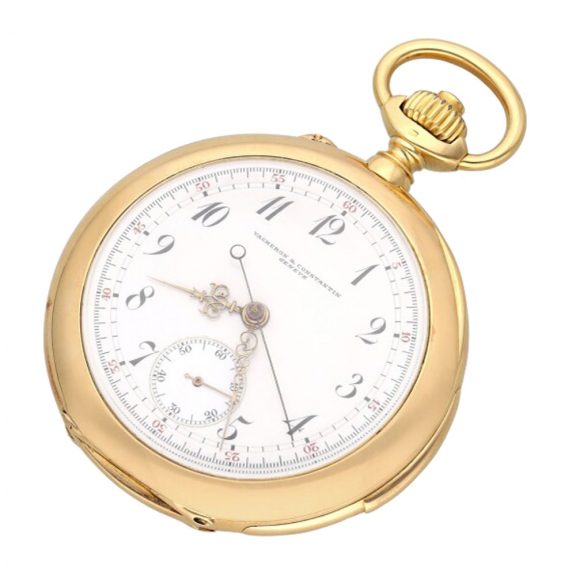 Swiss 18K gold repeating lever chronograph watch Circa 1890 Swiss 18K gold repeating lever chronograph watch Circa 1890