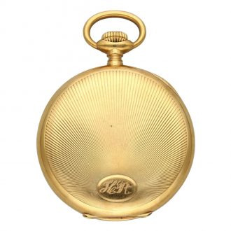 Fine and large Swiss 18K gold anker chronometer Circa 1915 Fine and large Swiss 18K gold anker chronometer Circa 1915
