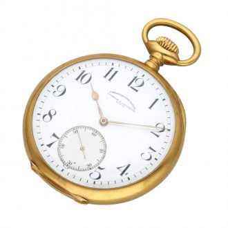 Fine and large Swiss 18K gold anker chronometer Circa 1915 Fine and large Swiss 18K gold anker chronometer Circa 1915