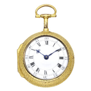 English gold pair cased repeating à toc cylinder watch Circa 1760