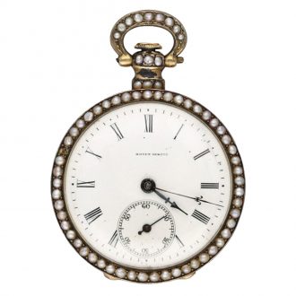 Swiss gilt silver cylinder watch for the Chinese market Circa 1890