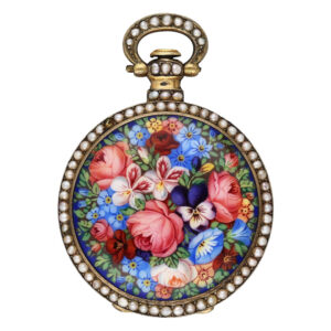 Swiss gilt silver cylinder watch for the Chinese market Circa 1890