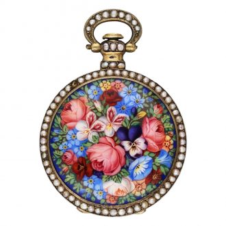 Swiss gilt silver cylinder watch for the Chinese market Circa 1890