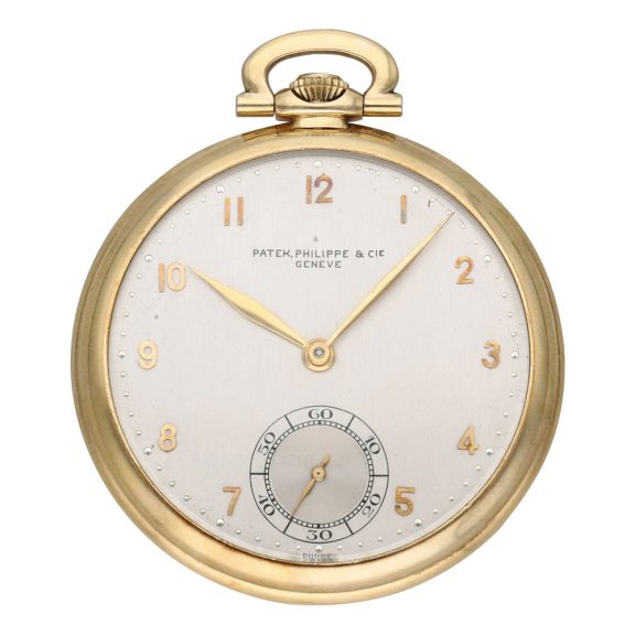 Swiss 14 carat gold open faced keyless pocket watch Circa 1925 Swiss 14 carat gold open faced keyless pocket watch Circa 1925