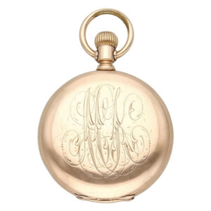 Swiss 14 carat rose gold hunting cased lever watch Circa 1887