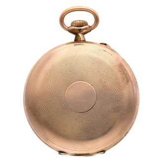 Swiss gilded open faced keyless lever pocket watch Circa 1910