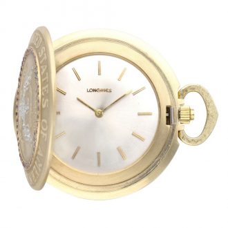 Swiss 14K gold, diamond, ruby and sapphire set watch Circa 1976