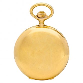 Swiss 18 carat rose gold hunting cased keyless lever Circa 1890
