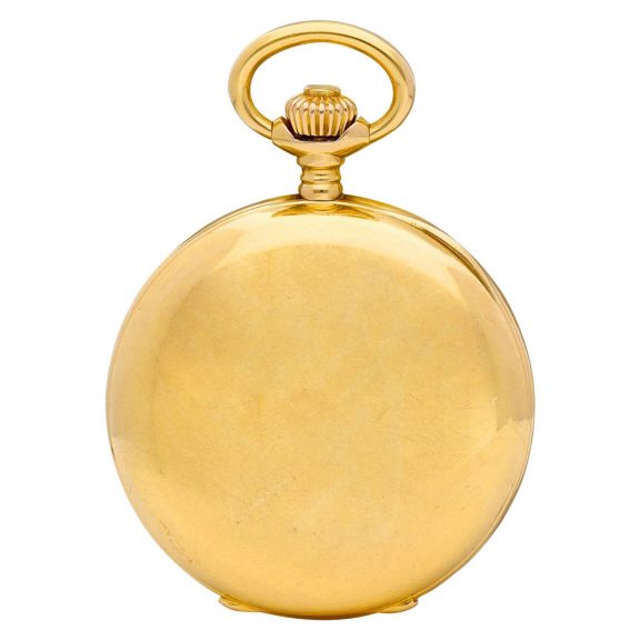 Swiss 18 carat rose gold hunting cased keyless lever Circa 1890 Swiss 18 carat rose gold hunting cased keyless lever Circa 1890