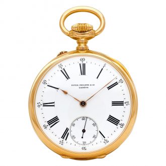 Swiss 18 carat rose gold open faced keyless lever Circa 1890
