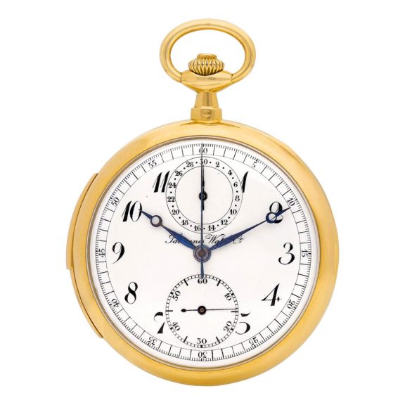 Swiss gold and enamel repeating chronograph Circa 1900 Swiss gold and enamel repeating chronograph Circa 1900