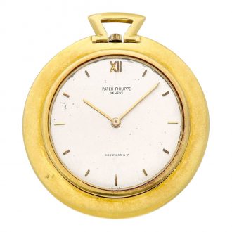 Swiss 18 carat gold open faced lever pocket watch Circa 1970