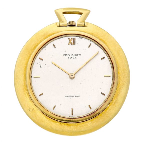Swiss 18 carat gold open faced lever pocket watch Circa 1970