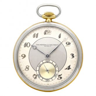 Swiss yellow and white gold open faced lever watch Circa 1900