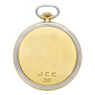 Swiss yellow and white gold open faced lever watch Circa 1900