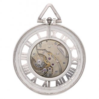 Swiss/French rock crystal open faced keyless watch Circa 1925
