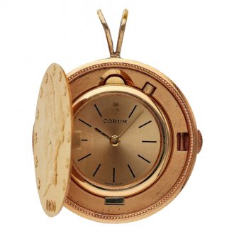 Swiss 18 carat gold U.S. twenty dollar coin watch Circa 1990