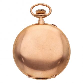 Swiss 18K rose gold split seconds chronograph Circa 1900