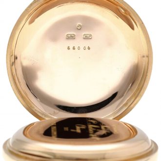 Swiss 18K rose gold split seconds chronograph Circa 1885