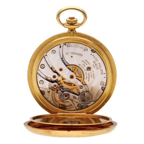Unique Swiss 18K gold and enamel keyless lever watch Circa 1996 Unique Swiss 18K gold and enamel keyless lever watch Circa 1996