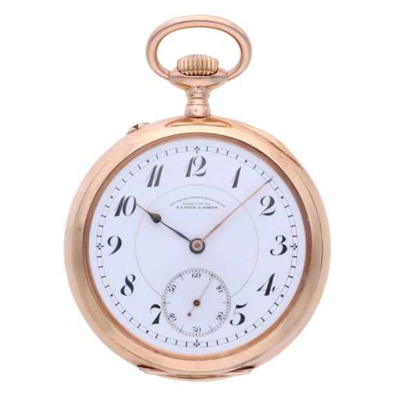 Fine German rose gold open faced lever watch Circa 1915