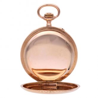 Fine German rose gold open faced lever watch Circa 1915