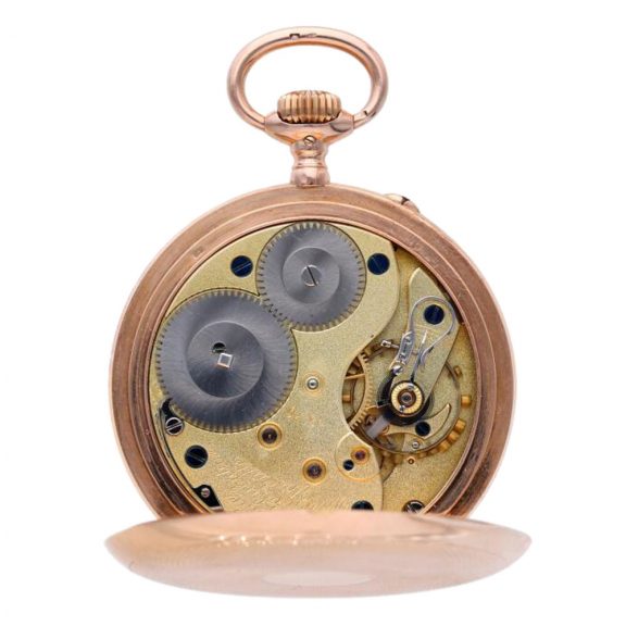 Fine German rose gold open faced lever watch Circa 1915 Fine German rose gold open faced lever watch Circa 1915