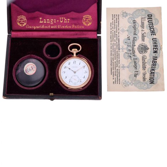 Fine German rose gold open faced lever watch Circa 1915 Fine German rose gold open faced lever watch Circa 1915
