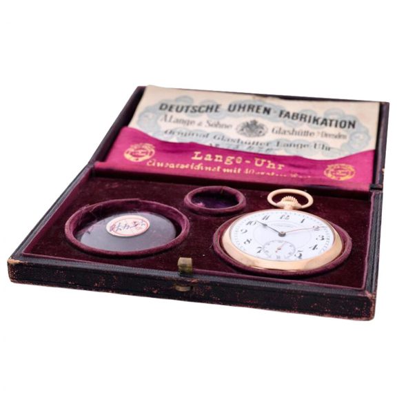 Fine German rose gold open faced lever watch Circa 1915 Fine German rose gold open faced lever watch Circa 1915