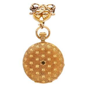 Swiss 18K gold hunting cased lever pocket watch Circa 1890