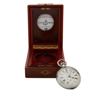 Swiss deck watch with power reserve indication Circa 1962