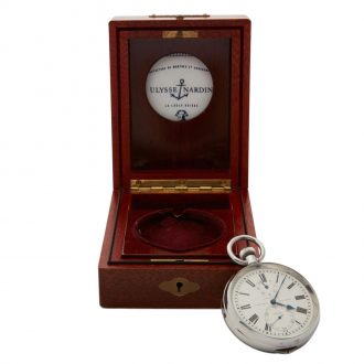 Swiss deck watch with power reserve indication Circa 1962