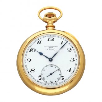 Swiss gold hunting cased one minute tourbillon watch Circa 1980