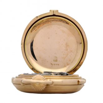 Danish 18K gold minute repeating chronograph Circa 1890