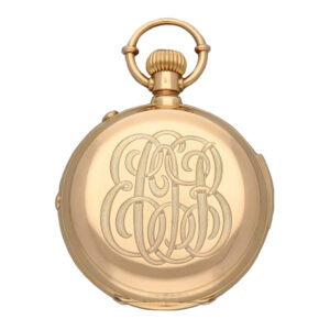 Danish 18K gold minute repeating chronograph Circa 1890