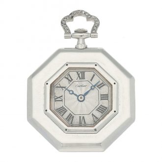 Fine French platinum and diamond set lever ladies' watch Circa 1920