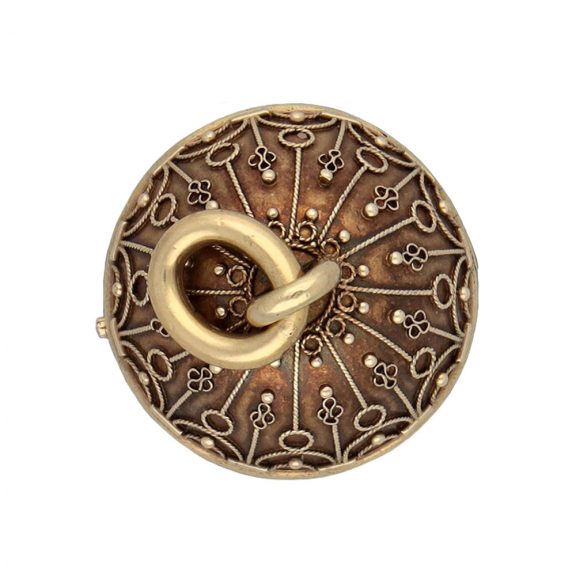 Swiss gold, enamel and diamond set ball form watch Circa 1867 Swiss gold, enamel and diamond set ball form watch Circa 1867