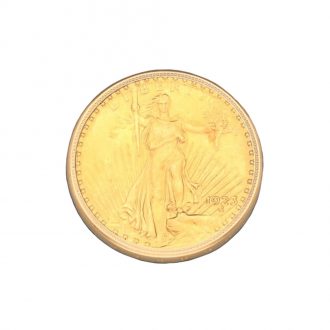 Swiss 18 carat gold U.S. twenty dollar coin watch Circa 1974