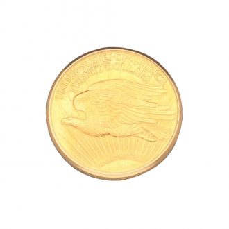 Swiss 18 carat gold U.S. twenty dollar coin watch Circa 1974