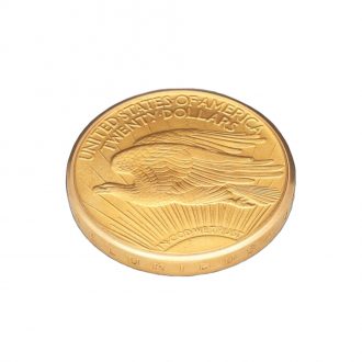 Swiss 18 carat gold U.S. twenty dollar coin watch Circa 1974